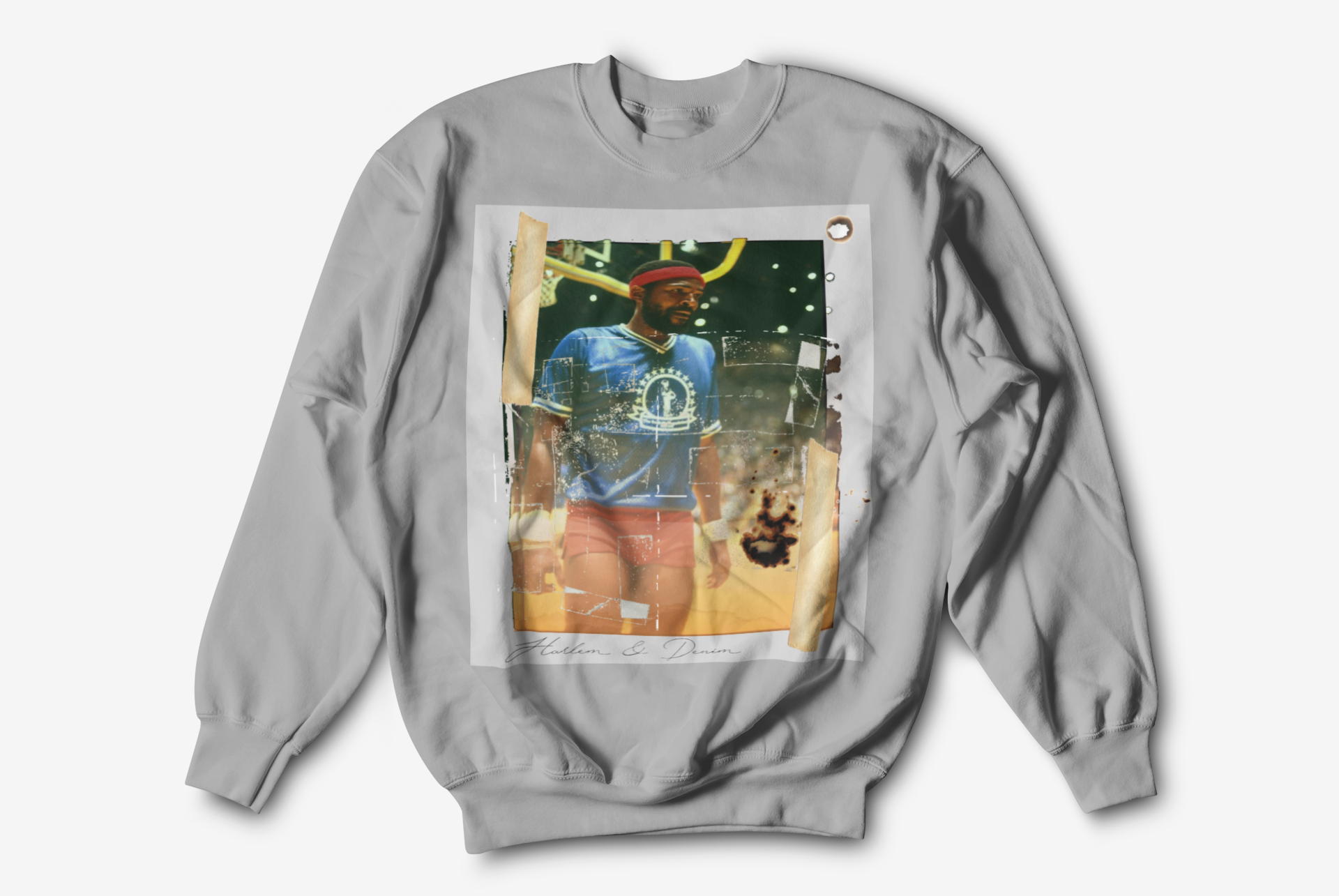 Marvin at The Great Western Forum Crewneck Sweatshirt HARLEM